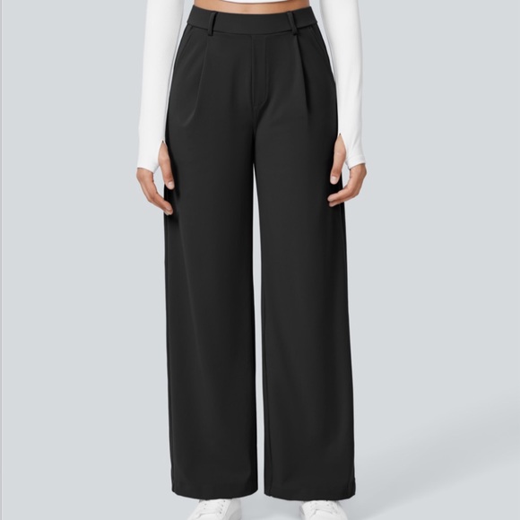 HALARA Classic Black Wide Leg Trousers - Picture 6 of 6